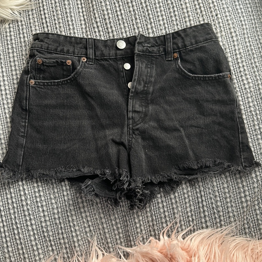 Zara Black Denim Shorts